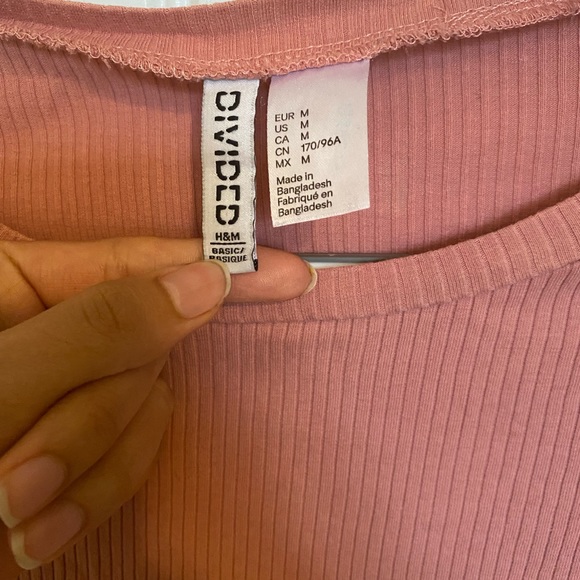 H&M Pink Crop Top - Picture 2 of 3